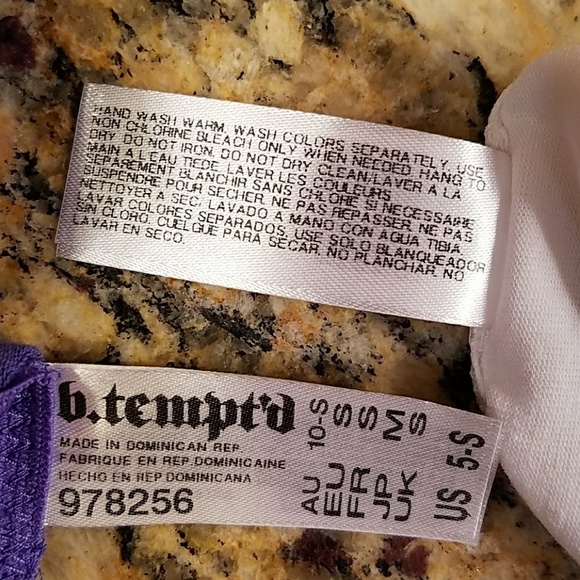 Add on $3 New Purple B.Temptd bikini underwear Small - Picture 8 of 8
